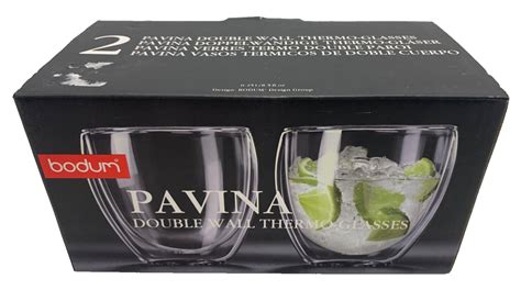 Bodum Pavina Glass Double Wall Thermo Glasses Clear Oz Ebay