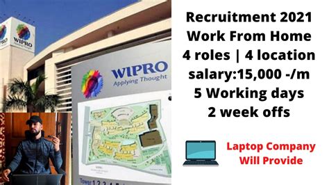 4 Roles Wipro Work From Home Jobs Wipro Recruitment 2021 Wipro