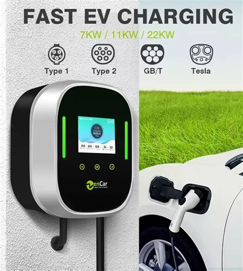 Zencar Ev Charger Wallbox 32a 7kw New Energy Electric Vehicle Charger