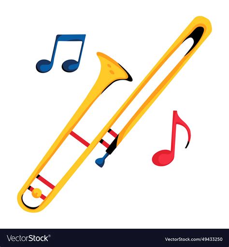 Trombone Royalty Free Vector Image - VectorStock