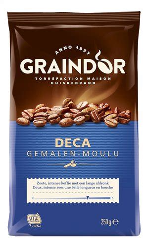 Graindor koffie déca gemalen 250g Colruyt