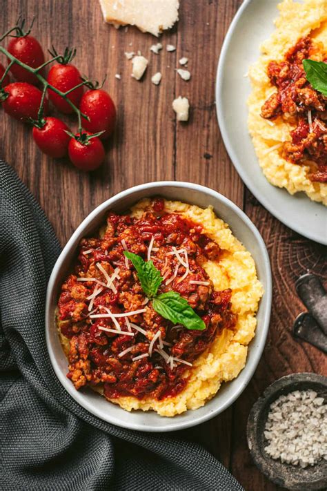 Smoked Sausage Ragù and Parmesan Polenta Vindulge