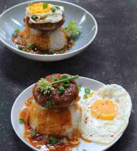 Loco Moco Khas Hawaii Dengan Mushroom Sauce Yang Creamy Bisa Jadi Menu