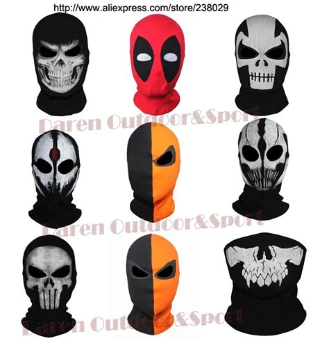 Deadpool Crossbones Deathstoke Punisher Grim Reaper Skull Ghost Mask Cs