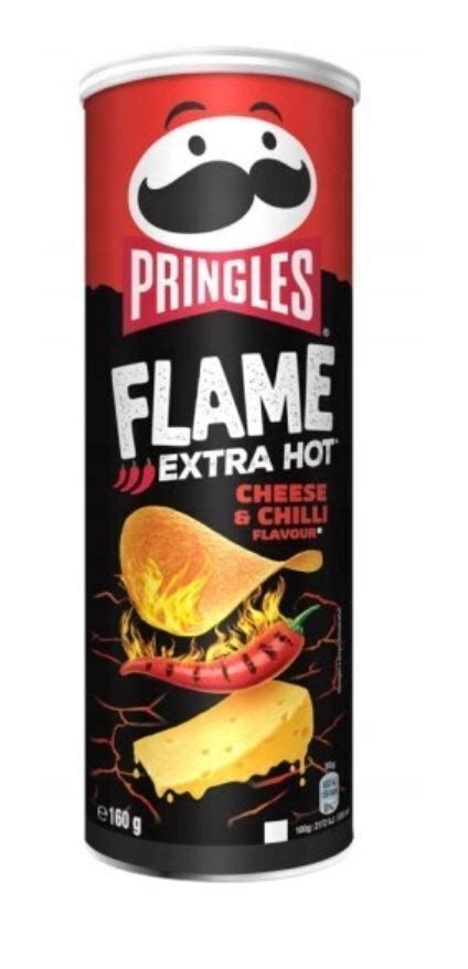 Pringles Flame Extra Hot Cheese Chilli Flavour Potato Chips Snacks