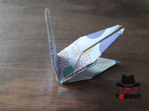 Tutorial Origami Burung Bangau Crane Tobikin