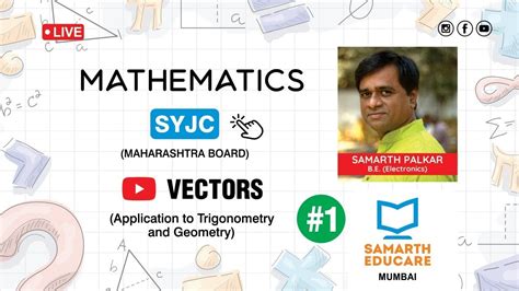 Vectors Application To Trigonometry And Geometry Maharashtra Boards