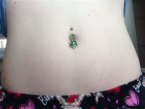 St Patrick S Day Clover Navel Piercing Navel Piercing Belly Button