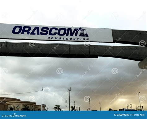 Orascom Construction Sign On Cairo Monorail Project Which Is Under