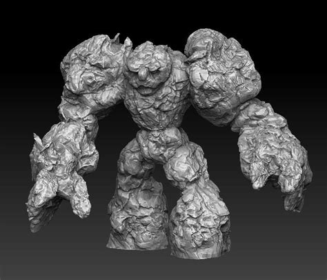 Free Stl File Stone Rock Elemental Golem 🪨・3d Printer Model To Download