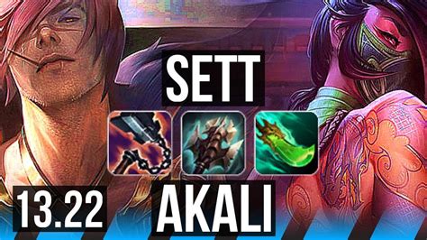 Sett Vs Akali Mid 9 Solo Kills Quadra Legendary 1846 Kr