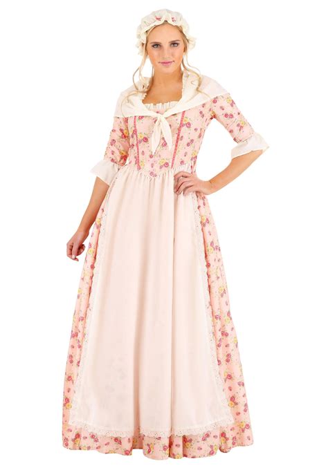 Women's Colonial Dress Costume - Walmart.com