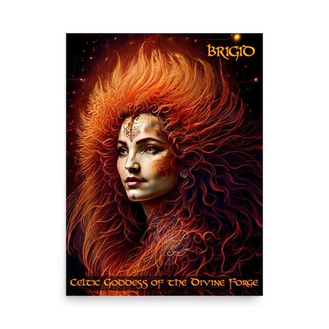 Brigid Celtic Goddess, Poster - Etsy