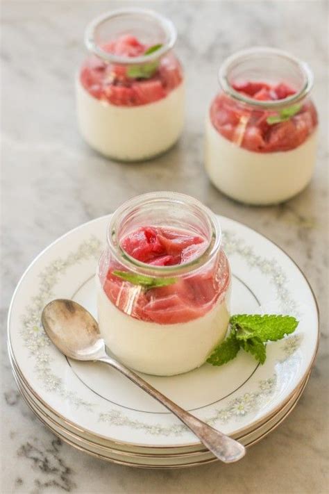 Vanilla Bean Panna Cotta With Roasted Rhubarb Girl On The Range