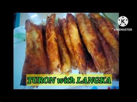 TURON WITH LANGKA BANANA Recipe YouTube