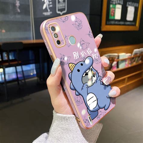 Capa De Celular Flexível Anti Impacto Estampa De Gato Para Tecno