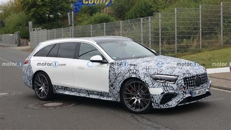 New Mercedes AMG E53 Estate Spied Up Close Appears To Be A PHEV