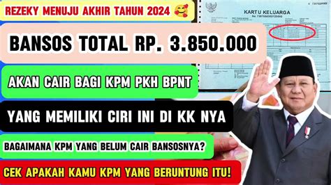 Selamat Bansos Sebesar Rp Cair Bagi Kpm Pkh Bpnt Ciri Ini Di