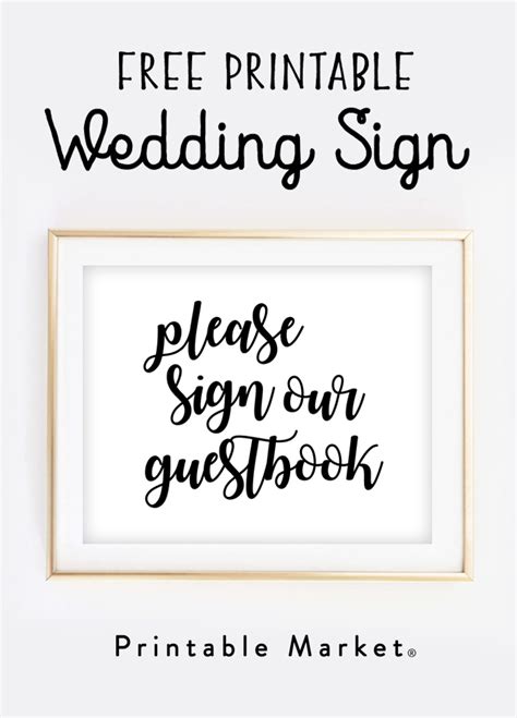 Free Printable Wedding Signs - Free Printable Wedding