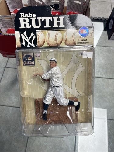 McFarlane Babe Ruth COOPERSTOWN COLLECTION MLB NY Yankees White Home Figure NIB EBay