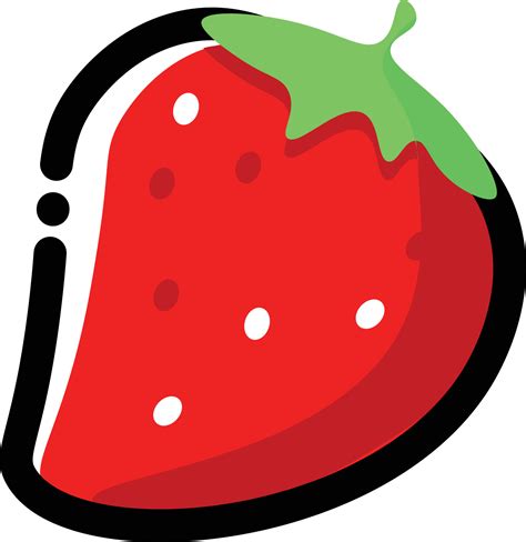 Strawberry Illustration Vector 23061810 Vector Art At Vecteezy