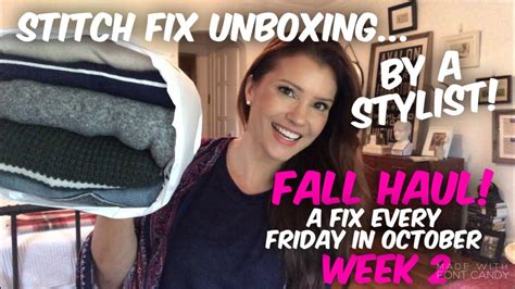 Stitch Fix Unboxing By A Stylist Fall Haul Week Cardigans Jeans