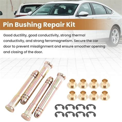 X Car Door Hinge Pins Pin Bushing Repair Kit Fit For Accord V Crx