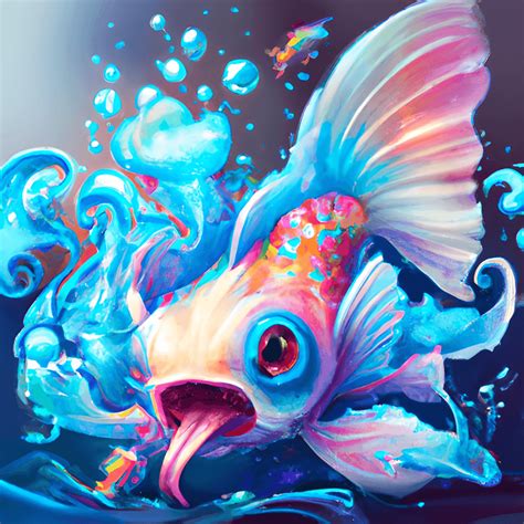 Whimsical Detailed Fantasy Fish · Creative Fabrica