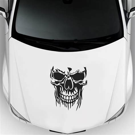 amazoncom  skull car decals skull car hood stickers  autotruck