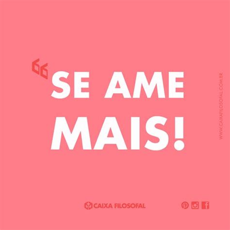 The Words Se Ame Mais In White On A Pink Background With An Image Of A