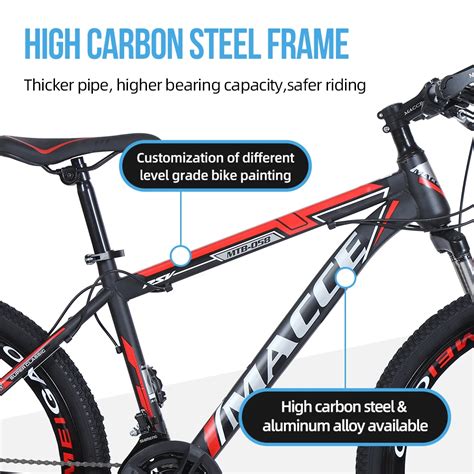 Macce Top Model Speed Inch Mountainbike High Carbon Steel Bicycle