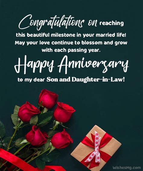 65 Anniversary Wishes For Son And Daughter In Law Wishesmsg