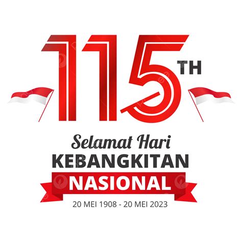 Official Logo Of The 115th National Awakening Day 2023 Harkitnas Vector