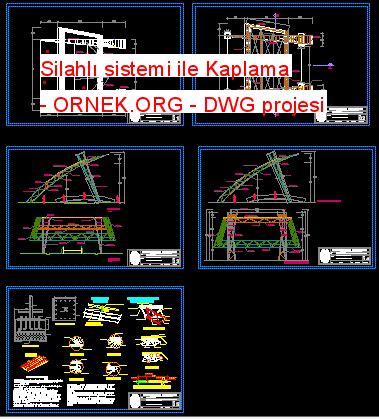 Proje Sitesi Silahl Sistemi Ile Kaplama Autocad Projesi