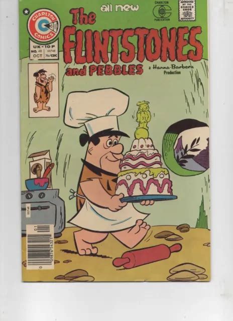 The Flintstones And Pebbles Charlton Comic Book 48 Oct 1976 Hanna