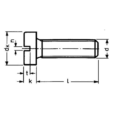 Zylinderschrauben Mit Schlitz Din Din Schrauben Mit