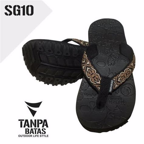 Jual Sandal Gunung Outdoor BUKAN EIGER Model JEPIT COKLAT Di Lapak