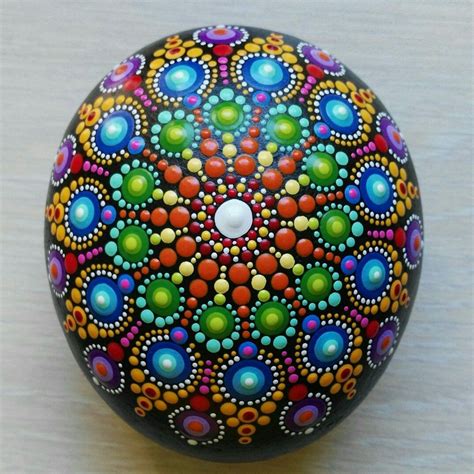 Updates From Mandalaole On Etsy Mandala Painted Rocks Mandala Rocks