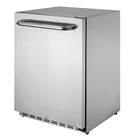 HCK Outdoor Undercounter Refrigerator 24 Inch Stainless Steel Under Bar