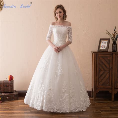 Aliexpress Buy Sapphire Bridal Vestido De Noiva Vintage Ball Gown