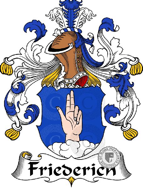 Wappen Der Familie Friederich 30516 Bitmap USD