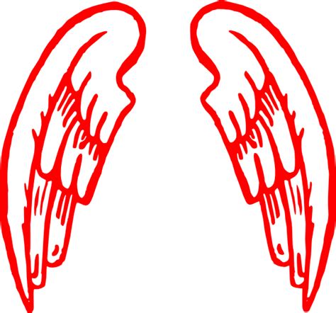 Red Warrior Wing Clip Art At Vector Clip Art Online