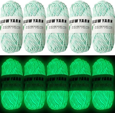 Amazon Glow In The Dark Yarn For Crochet Sewing Supplies Yarns