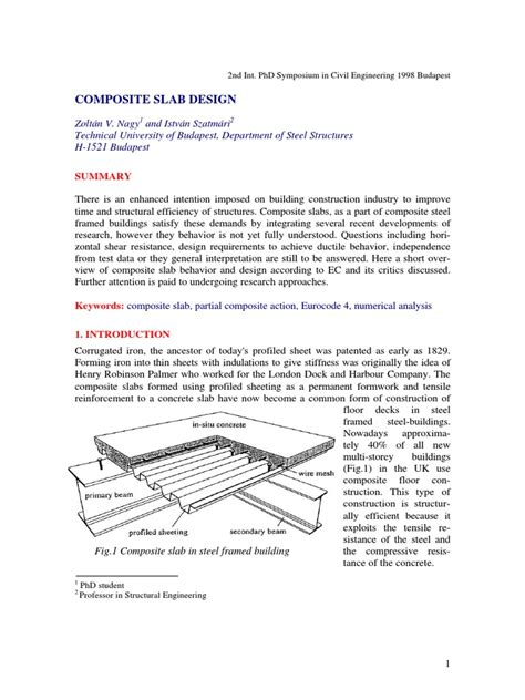 Composite Slab Design | Fracture | Strength Of Materials