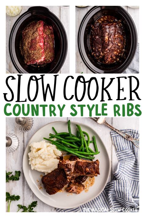 Slow Cooker Country Style Ribs - The Magical Slow Cooker