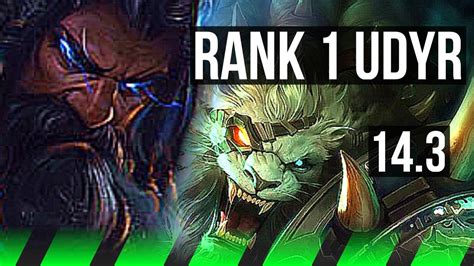 Udyr Vs Rengar Jng Rank 1 Udyr 718 66 Winrate Dominating