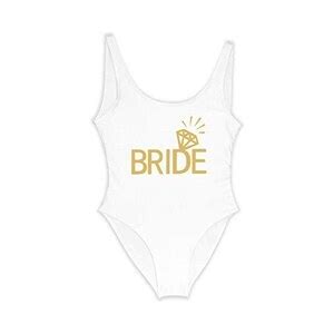 Gyios Bikini Triangolo Donna Lettere Bride Bride One Piece Swimsuit