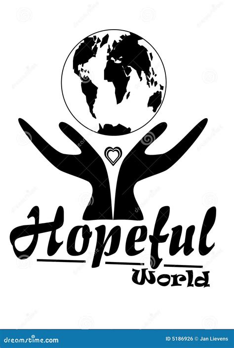 Hopeful World stock vector. Illustration of gallery, believe - 5186926