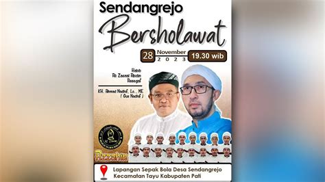 Azzahir Bersholawat Dalam Rangka Safari Maulid Di Lapangan Desa