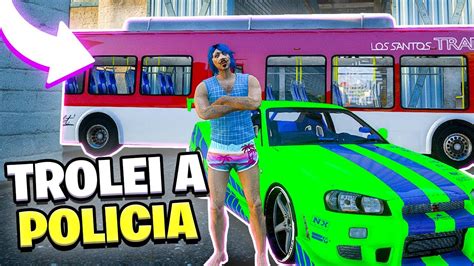 Trollei A Policia Na Fuga Travando A Viatura No Gta Rp Youtube